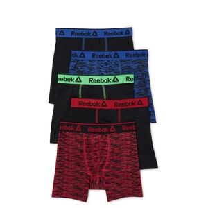 Reebok Boys Performance Boxer Briefs Size X-Large (16/18) 5 Pack, New in box